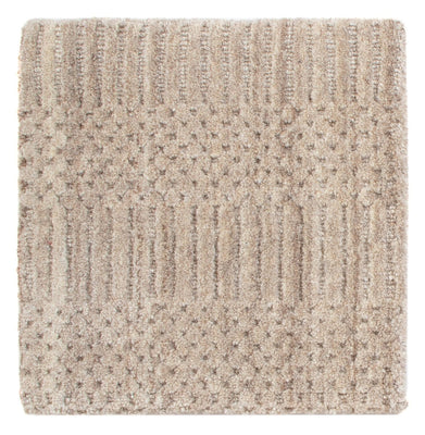 Tapis en laine carré  - 30 x 30 cm - marron