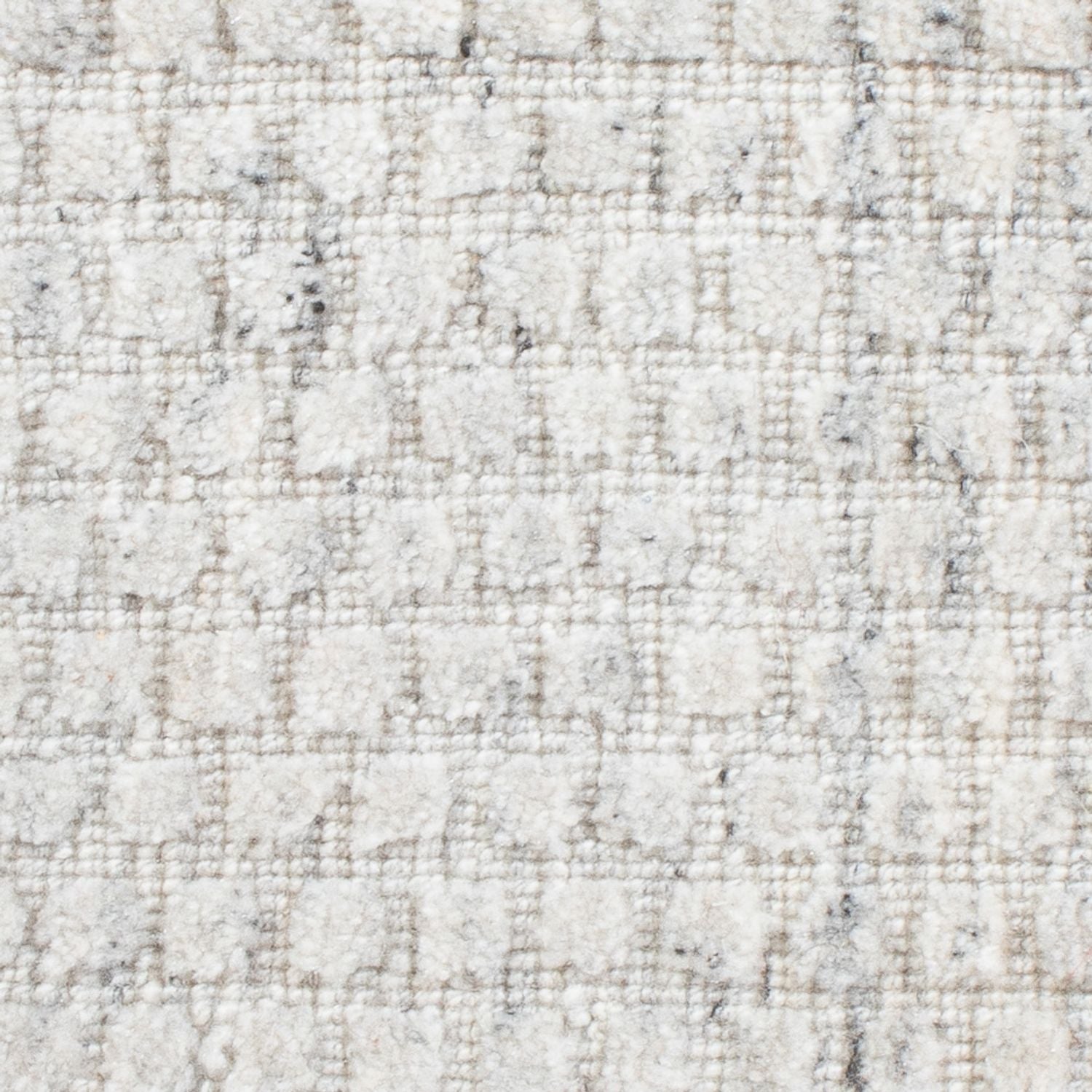 Tapis en laine carré  - 33 x 30 cm - gris clair