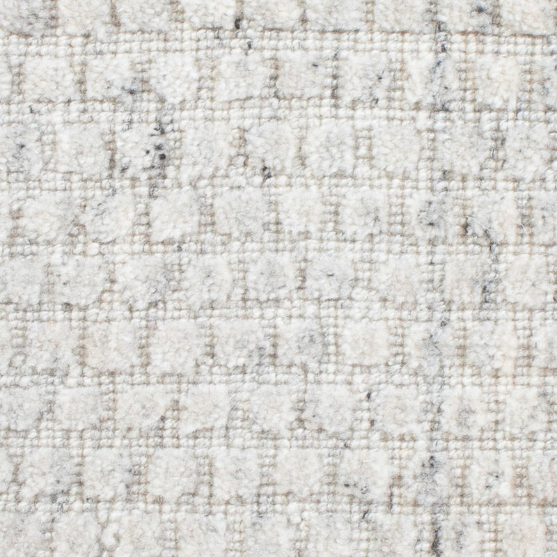 Tapis en laine carré  - 33 x 30 cm - gris clair