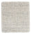 Tapis en laine carré  - 30 x 30 cm - gris clair