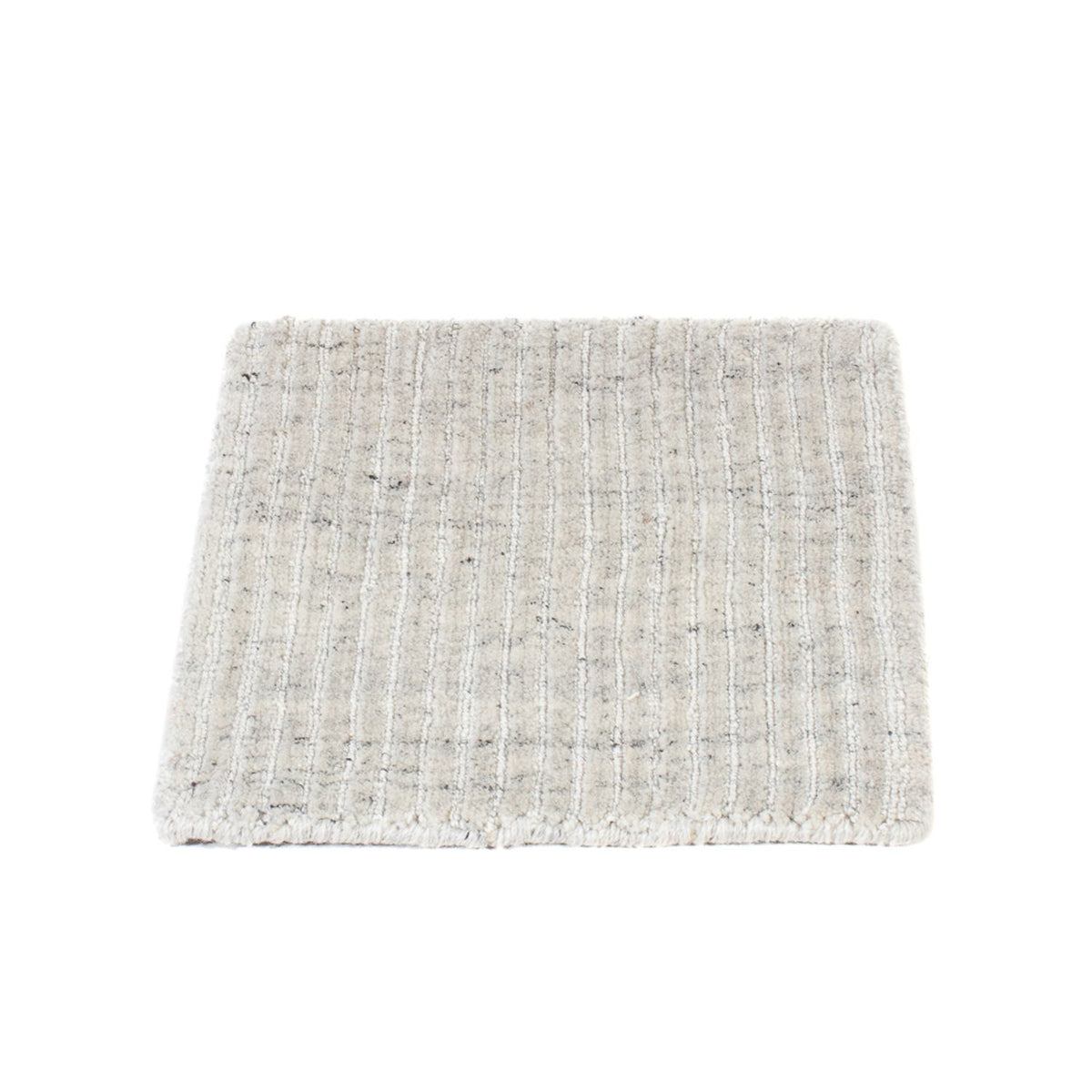 Tapis en laine carré  - 30 x 30 cm - gris clair