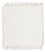 Tapis en laine carré  - 34 x 31 cm - blanc