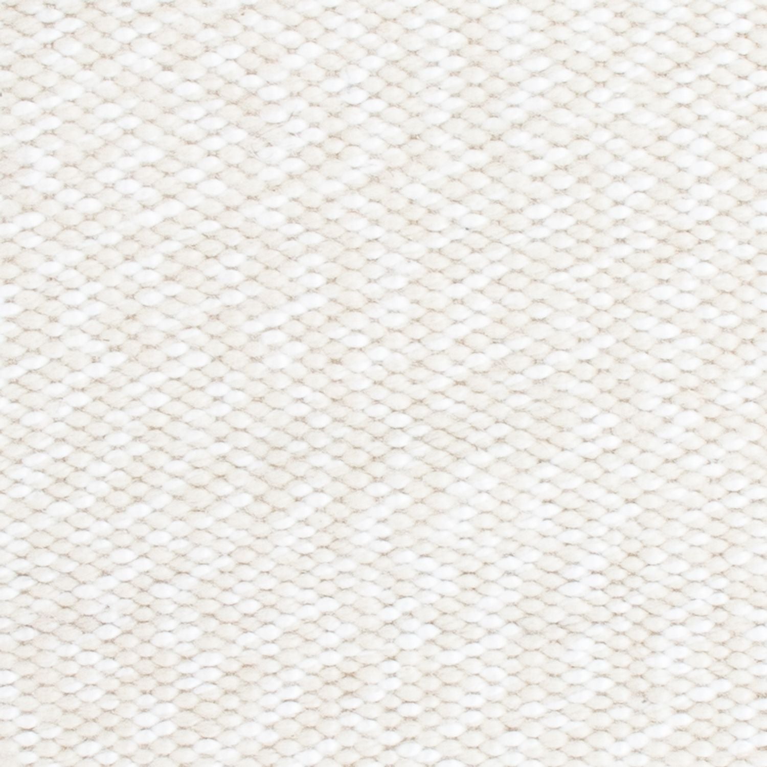 Tapis en laine carré  - 34 x 31 cm - blanc