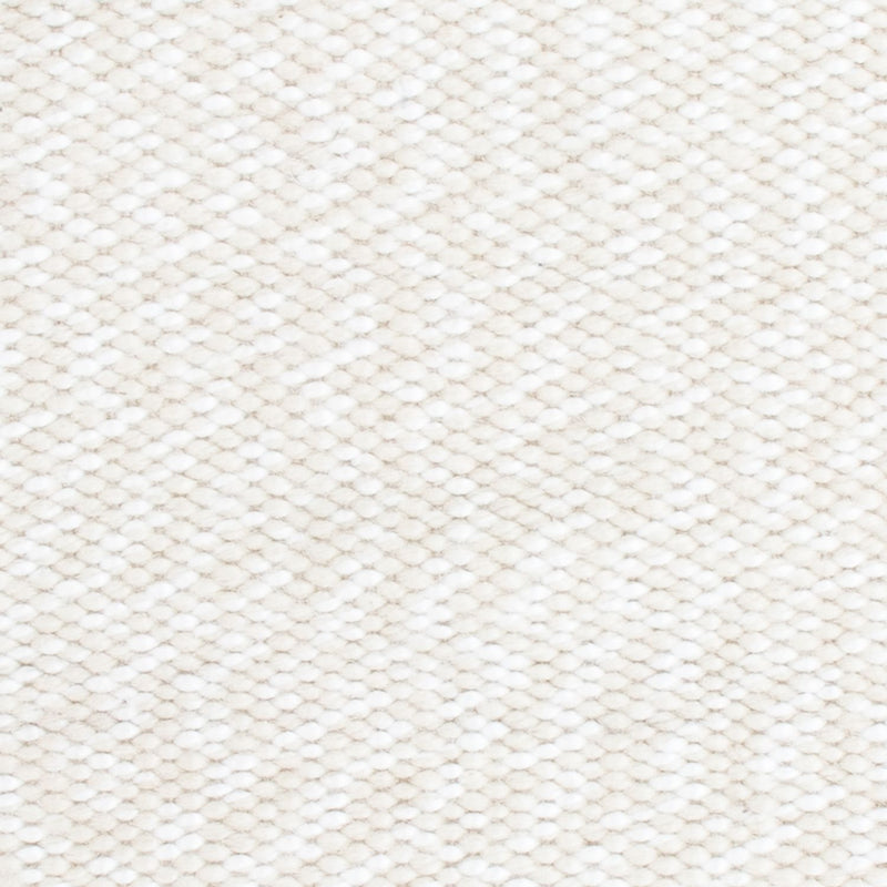 Tapis en laine carré  - 34 x 31 cm - blanc