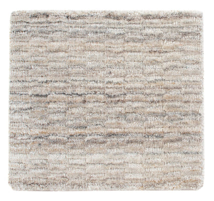 Tapis en laine carré  - 33 x 30 cm - gris clair