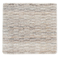 Tapis en laine carré  - 33 x 30 cm - gris clair