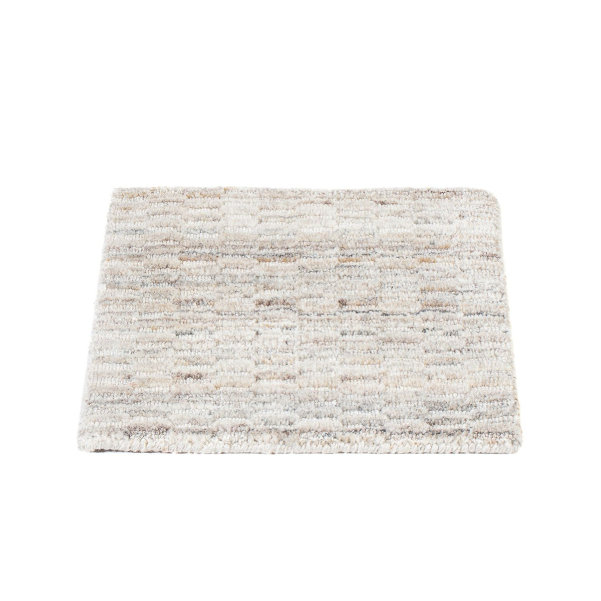 Tapis en laine carré  - 33 x 30 cm - gris clair