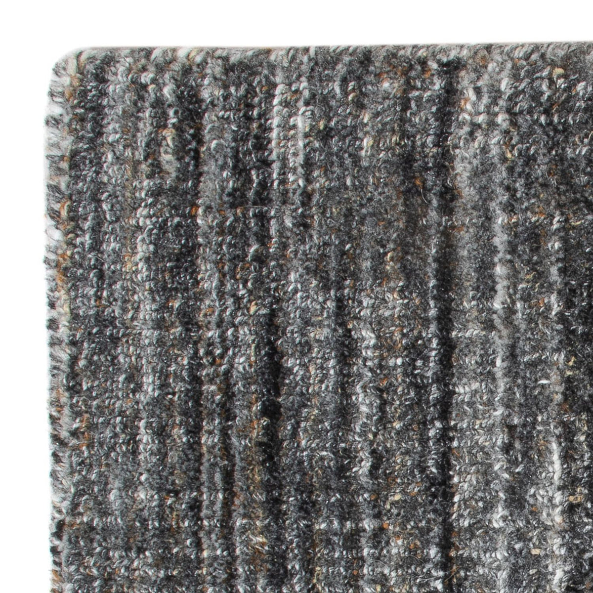 Tapis en laine carré  - 35 x 30 cm - gris foncé