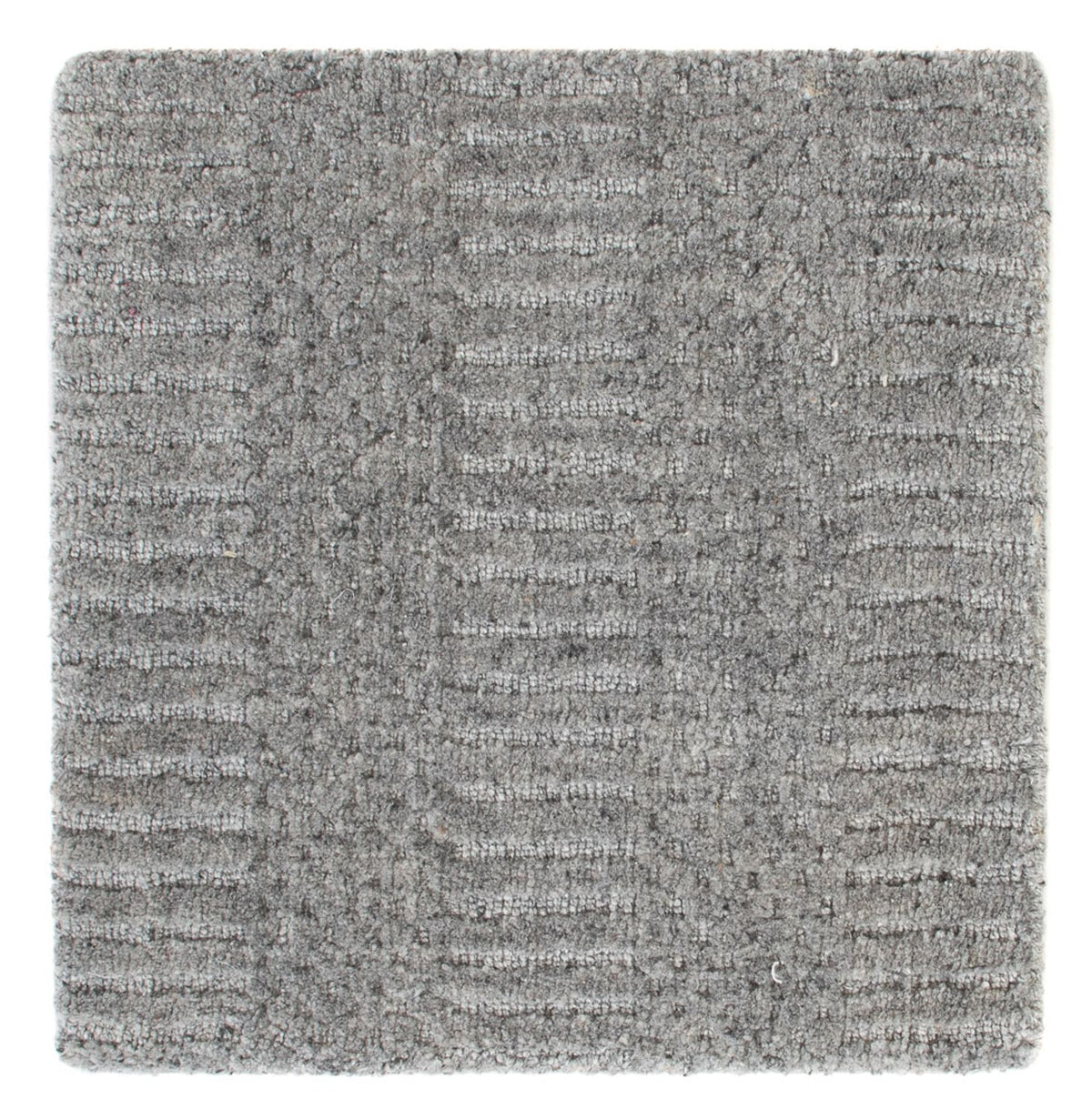 Tapis en laine carré  - 32 x 32 cm - gris foncé