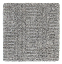 Tapis en laine carré  - 32 x 32 cm - gris foncé