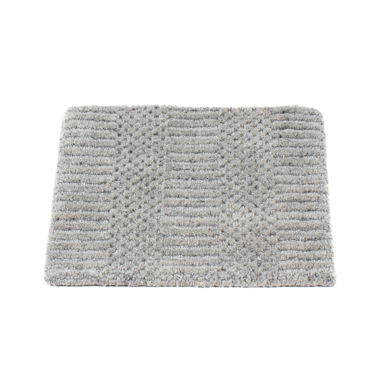 Tapis en laine carré  - 32 x 32 cm - gris foncé