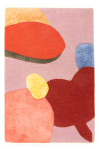 Tapis en laine - 92 x 62 cm - multicolore