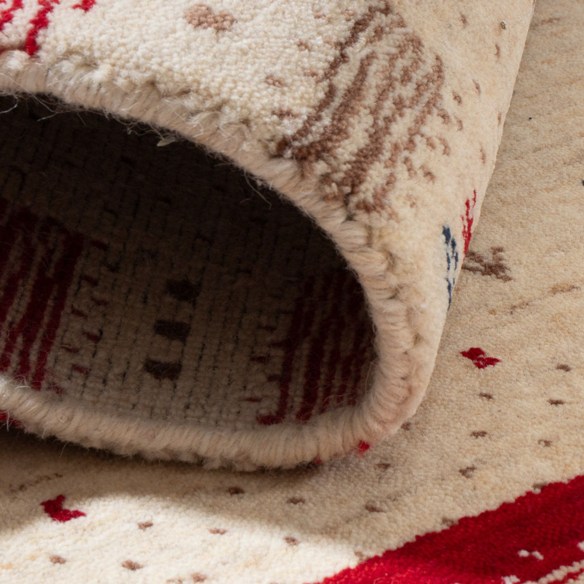 Tapis Gabbeh - Loribaft Indus - 90 x 60 cm - multicolore