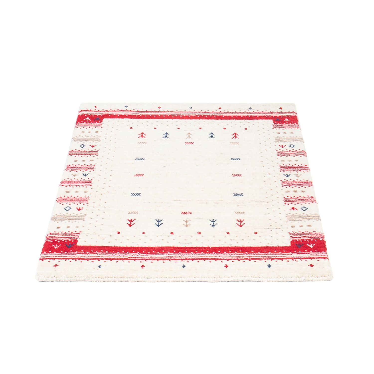 Tapis Gabbeh - Loribaft Indus - 90 x 60 cm - multicolore