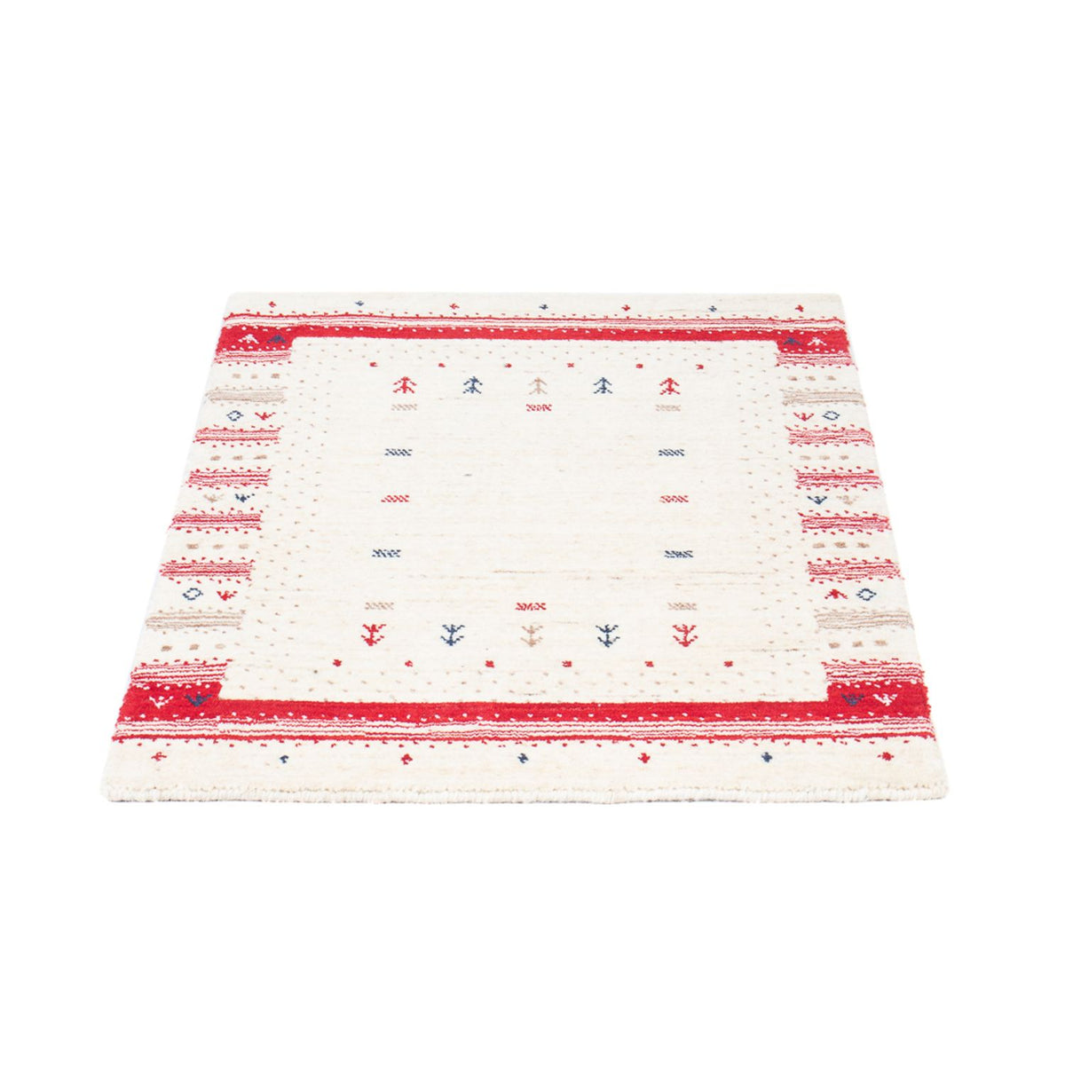 Tapis Gabbeh - Loribaft Indus - 90 x 60 cm - multicolore