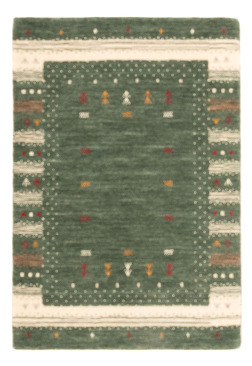 Tapis Gabbeh - Loribaft Indus - 90 x 60 cm - multicolore