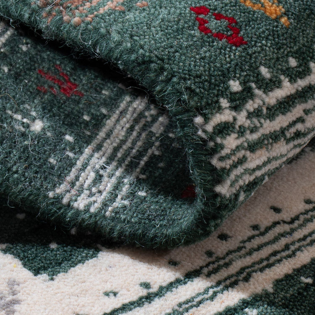 Tapis Gabbeh - Loribaft Indus - 90 x 60 cm - multicolore