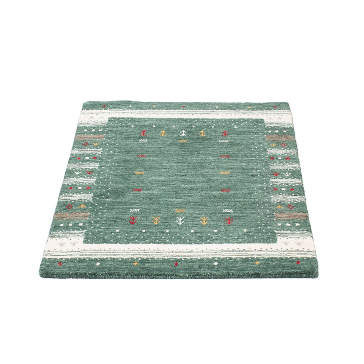 Tapis Gabbeh - Loribaft Indus - 90 x 60 cm - multicolore