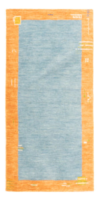Tapis Gabbeh - Indus - 140 x 70 cm - bleu clair