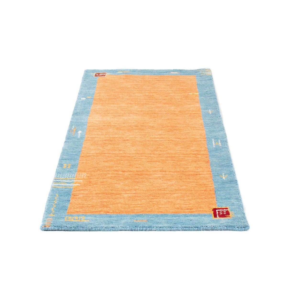 Tapis Gabbeh - Indus - 140 x 70 cm - orange