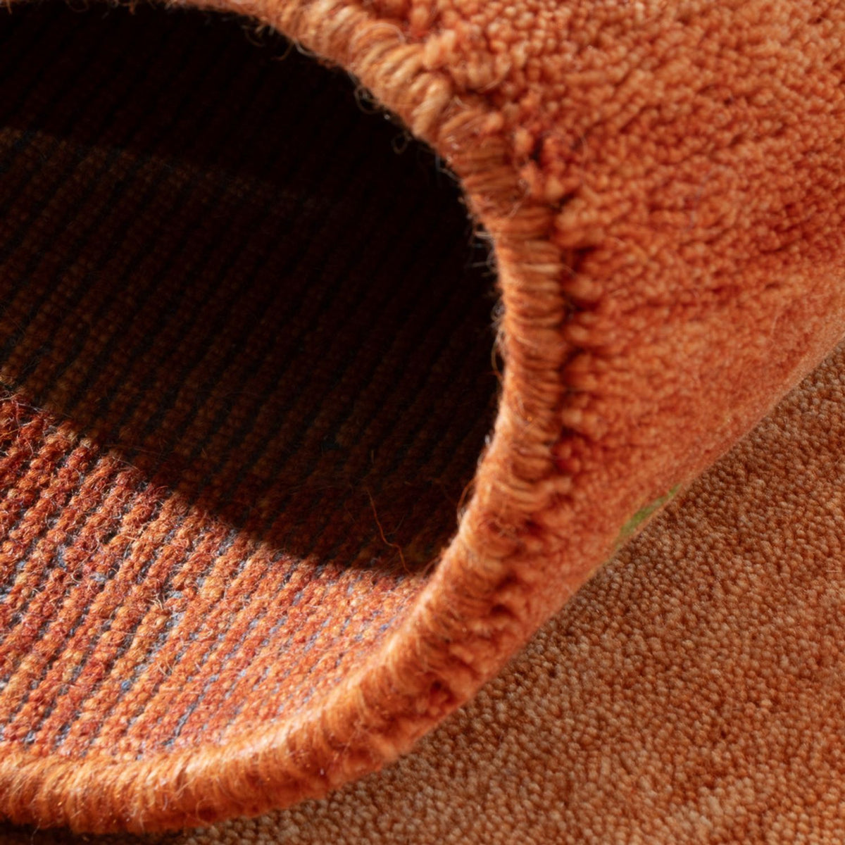 Tapis Gabbeh - Indus - 140 x 70 cm - orange