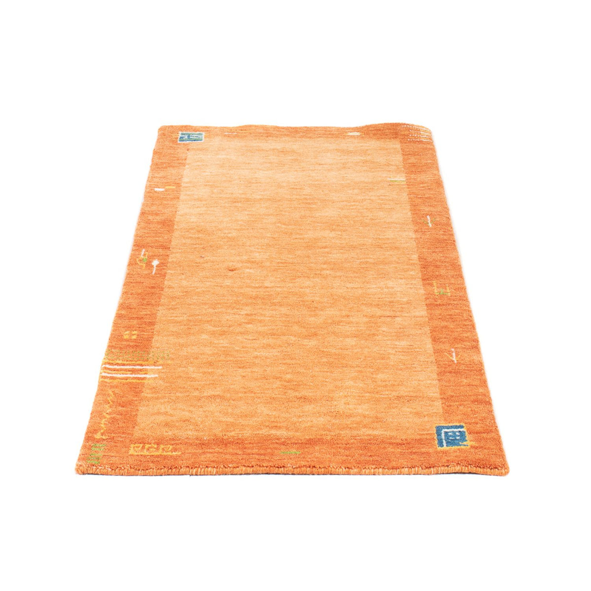 Tapis Gabbeh - Indus - 140 x 70 cm - orange