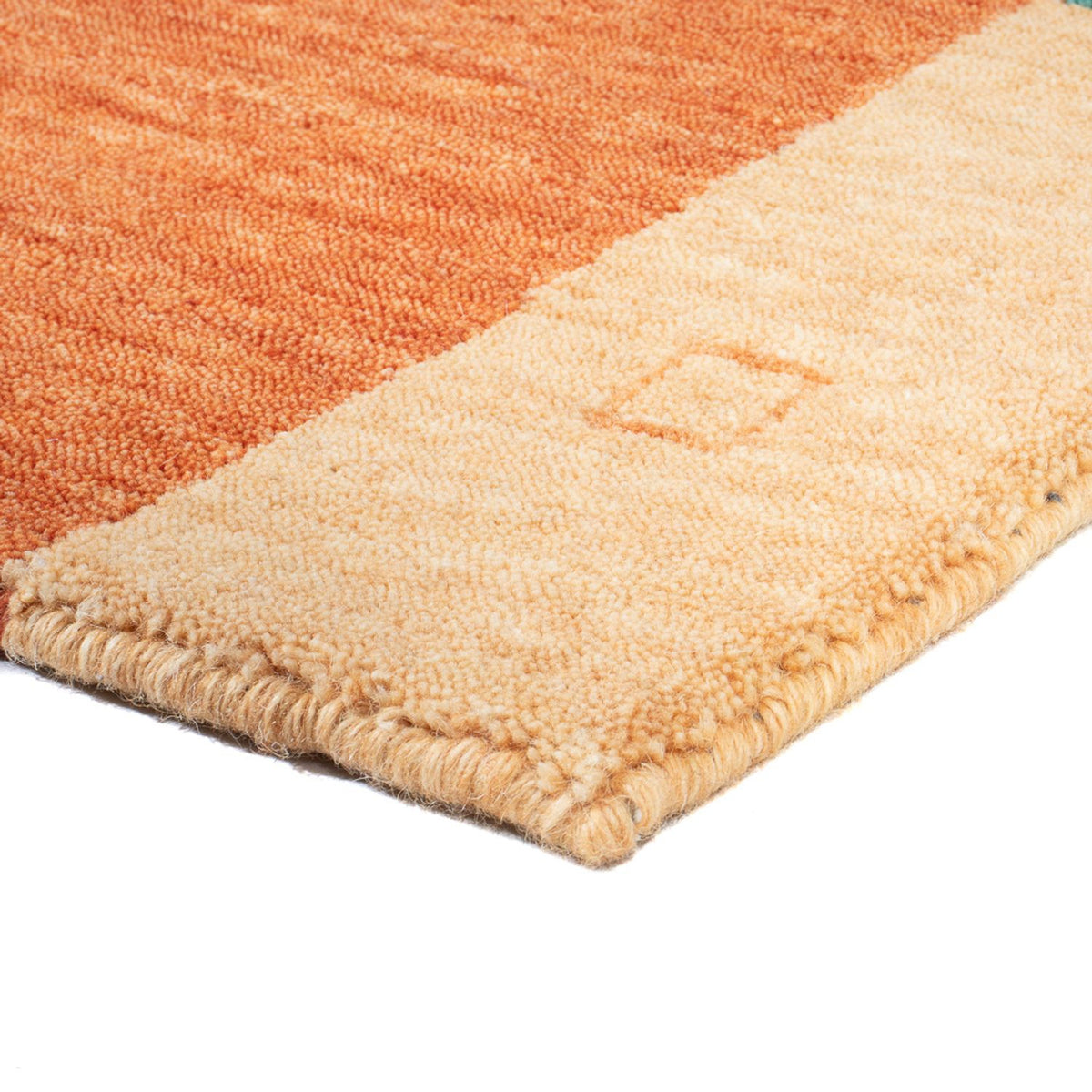 Tapis Gabbeh - Indus - 140 x 70 cm - orange