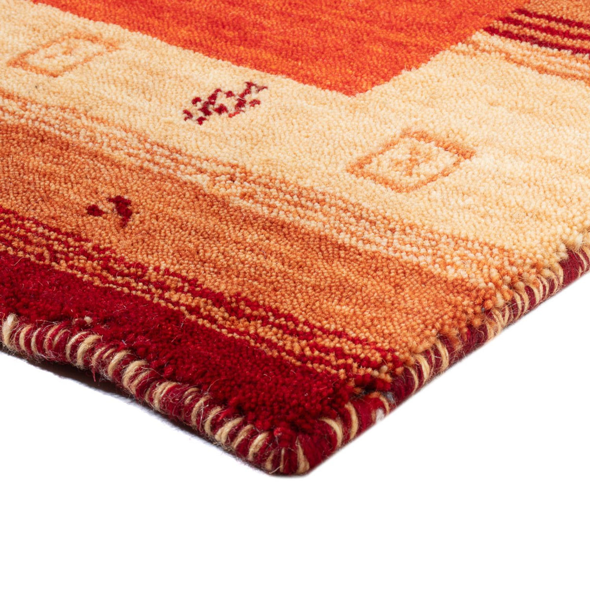 Tapis Gabbeh - Indus - 145 x 70 cm - orange