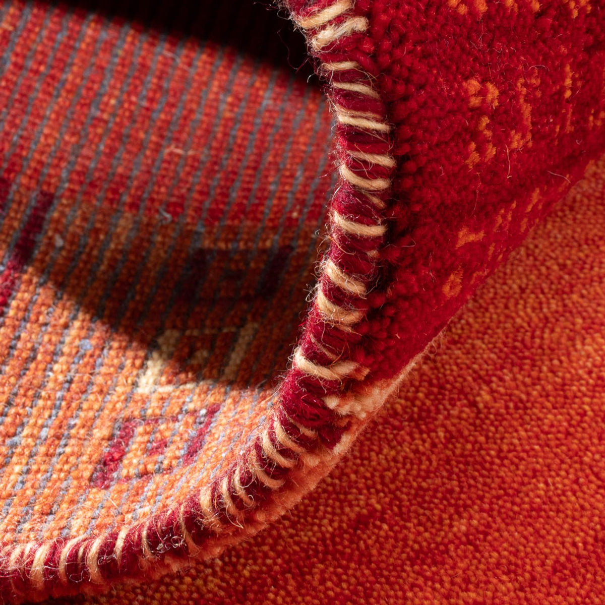 Tapis Gabbeh - Indus - 145 x 70 cm - orange