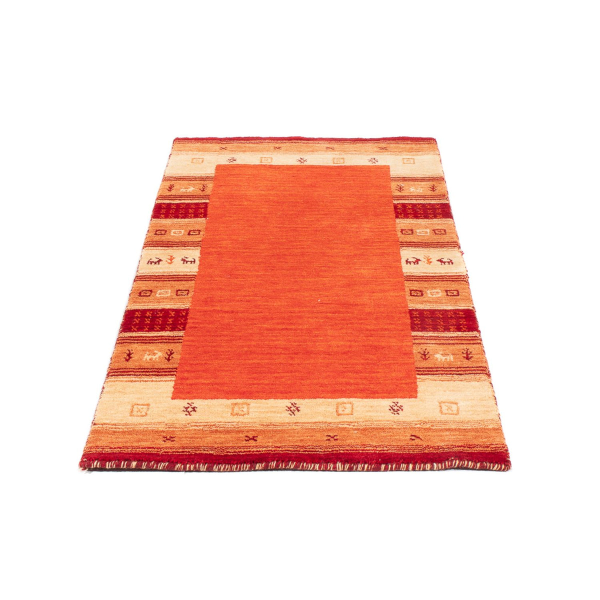 Tapis Gabbeh - Indus - 145 x 70 cm - orange