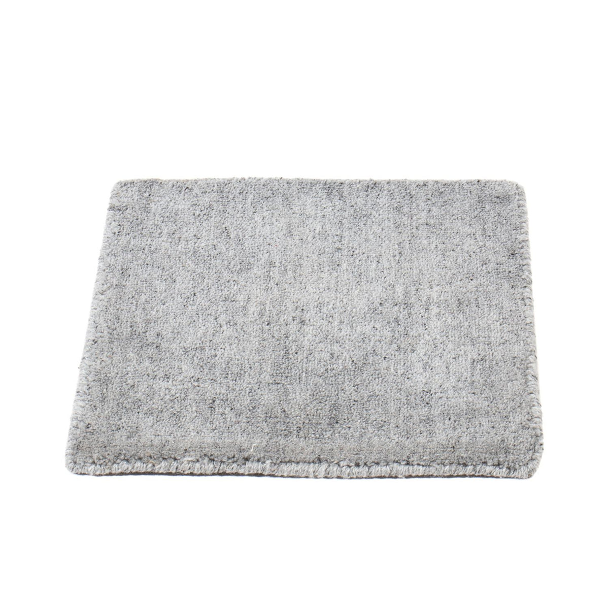 Tapis en laine carré  - 30 x 30 cm - gris