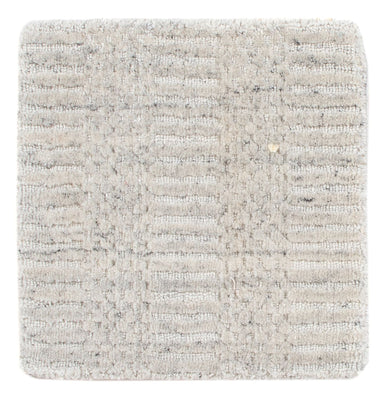 Tapis en laine carré  - 30 x 30 cm - gris clair