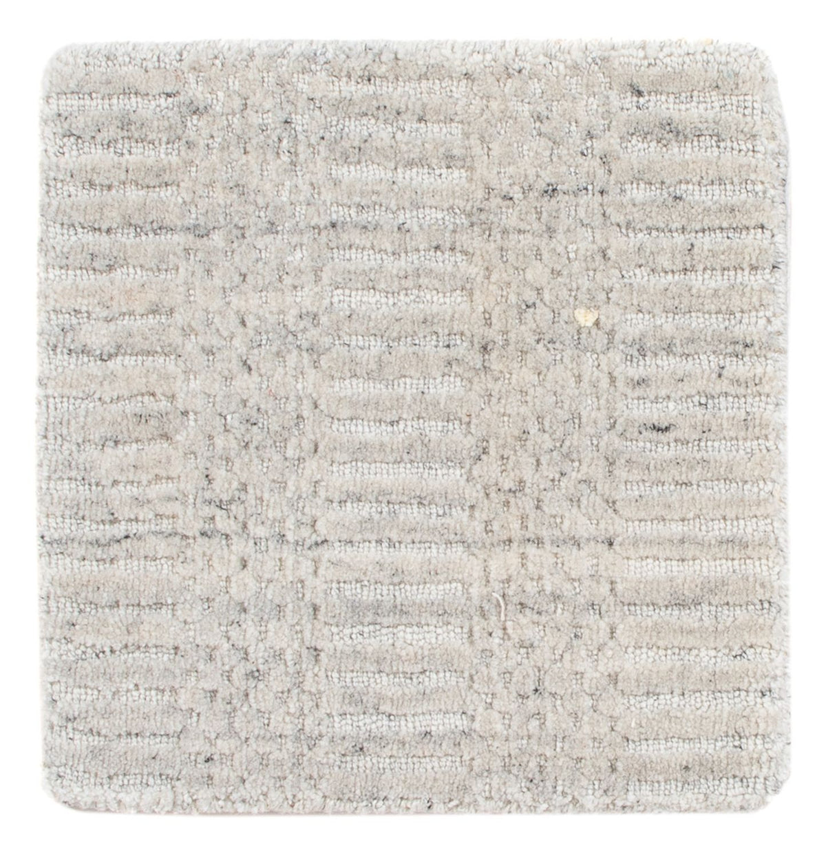Tapis en laine carré  - 30 x 30 cm - gris clair
