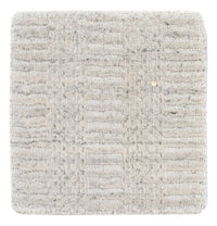 Tapis en laine carré  - 30 x 30 cm - gris clair