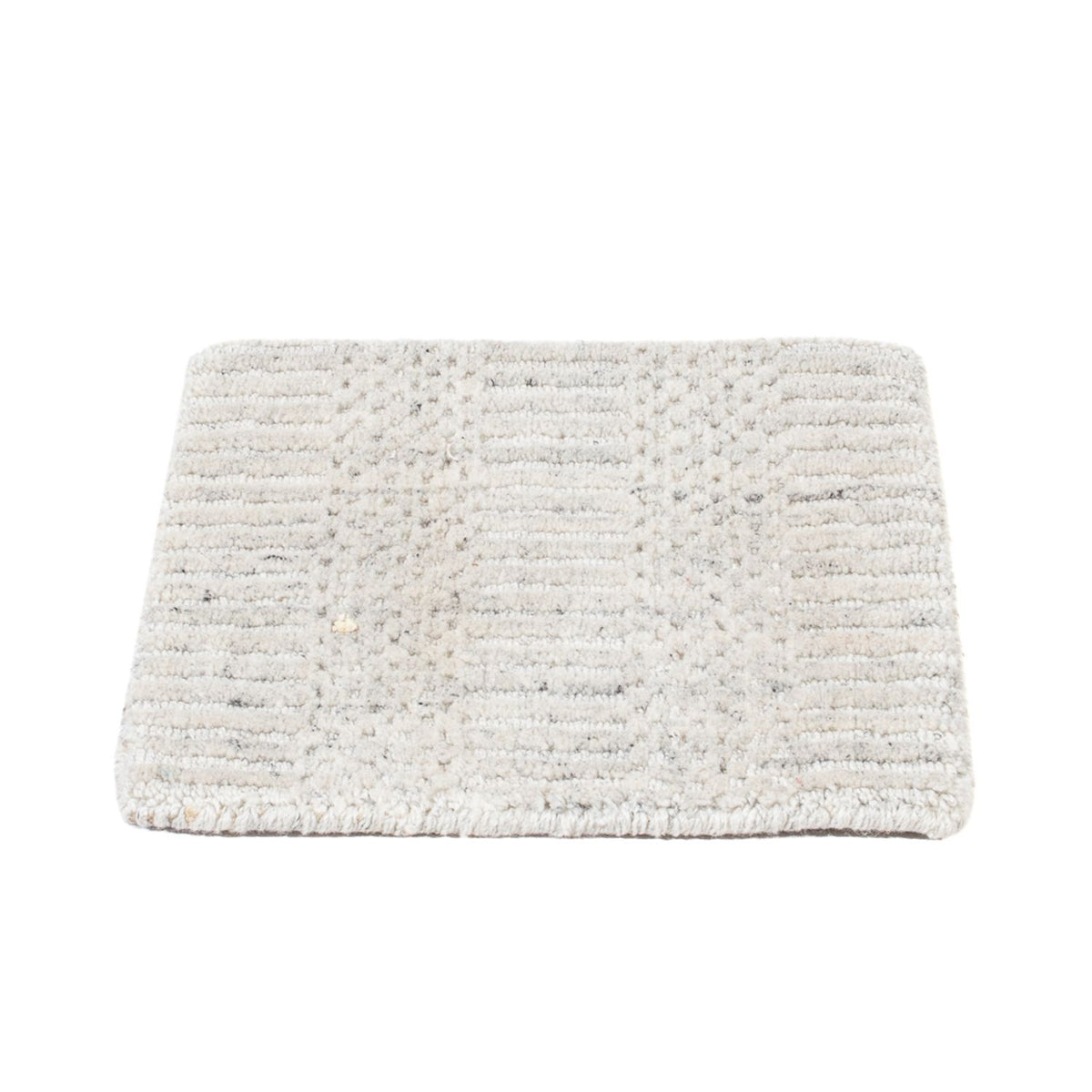 Tapis en laine carré  - 30 x 30 cm - gris clair