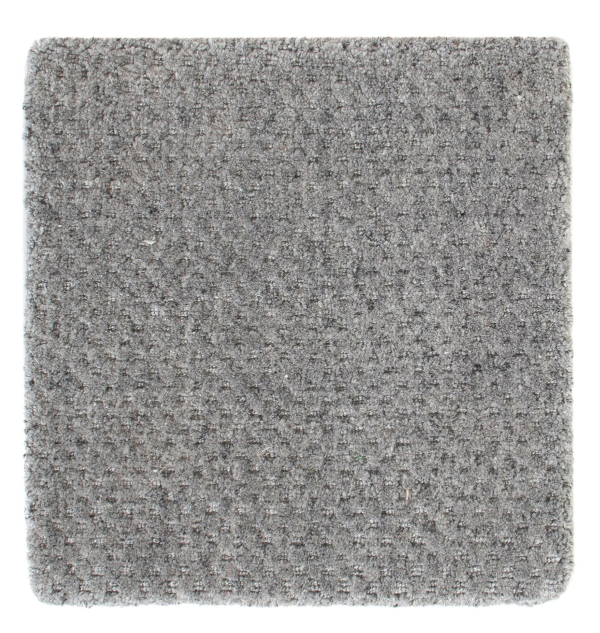 Tapis en laine carré  - 30 x 30 cm - gris
