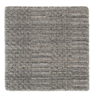 Tapis en laine carré  - 30 x 30 cm - gris