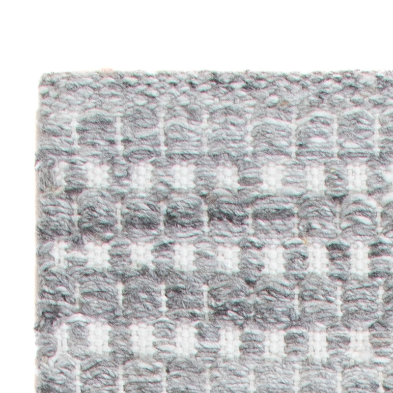 Tapis de couloir Tapis en laine - 104 x 33 cm - gris clair