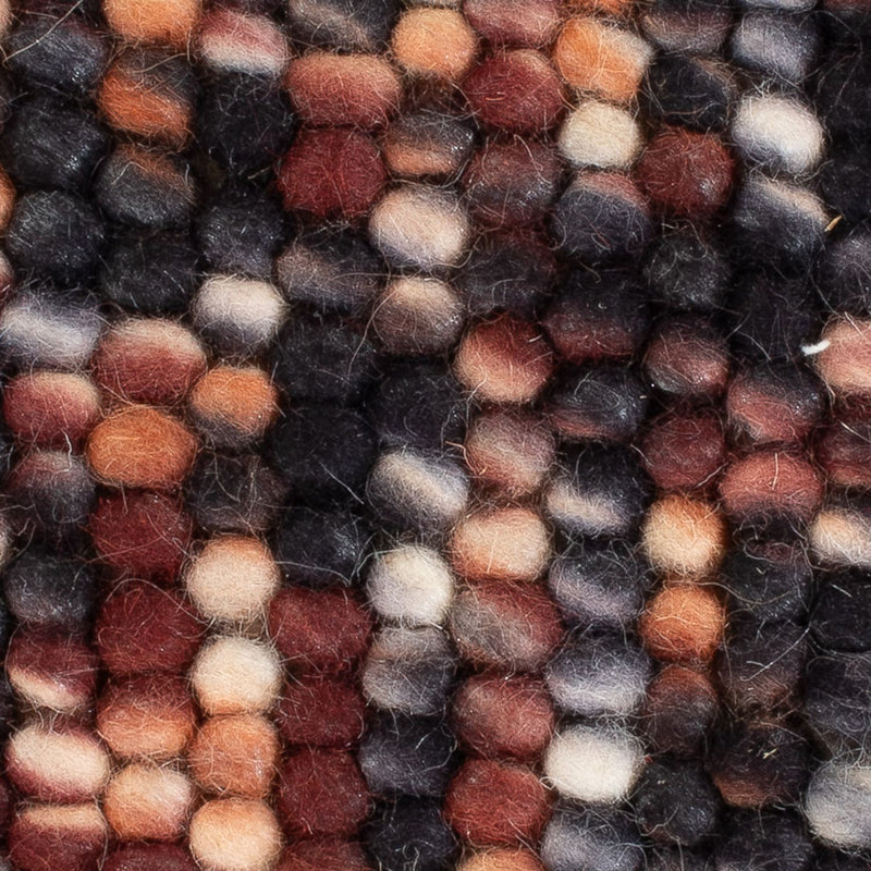 Tapis en laine carré  - 32 x 32 cm - multicolore