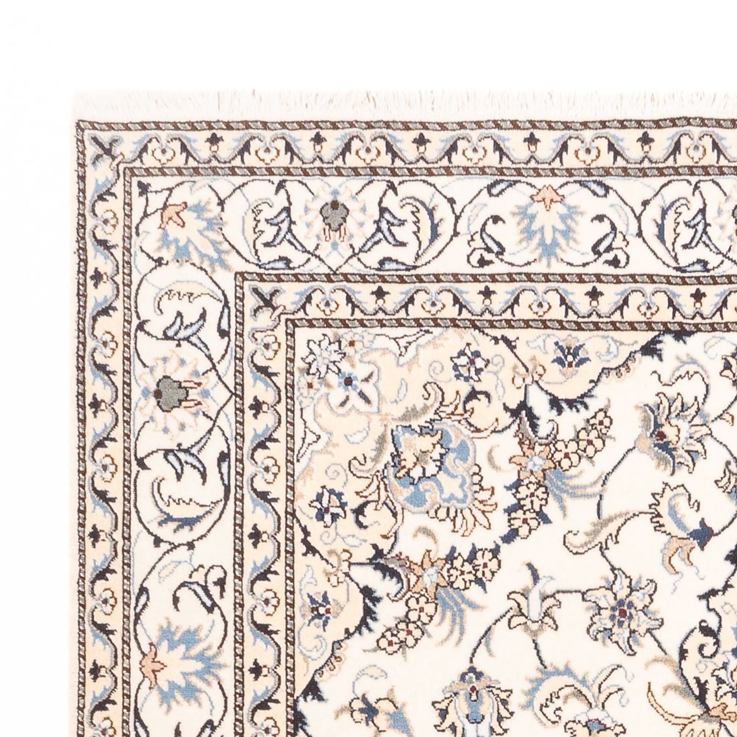 Tapis oriental - Nain - Indus - 232 x 157 cm - crème