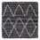 Tapis en laine carré  - 42 x 42 cm - anthracite