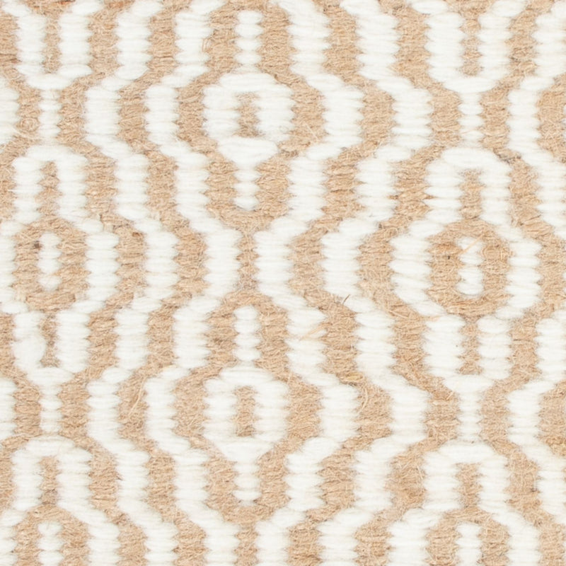 Tapis en laine carré  - 35 x 32 cm - beige