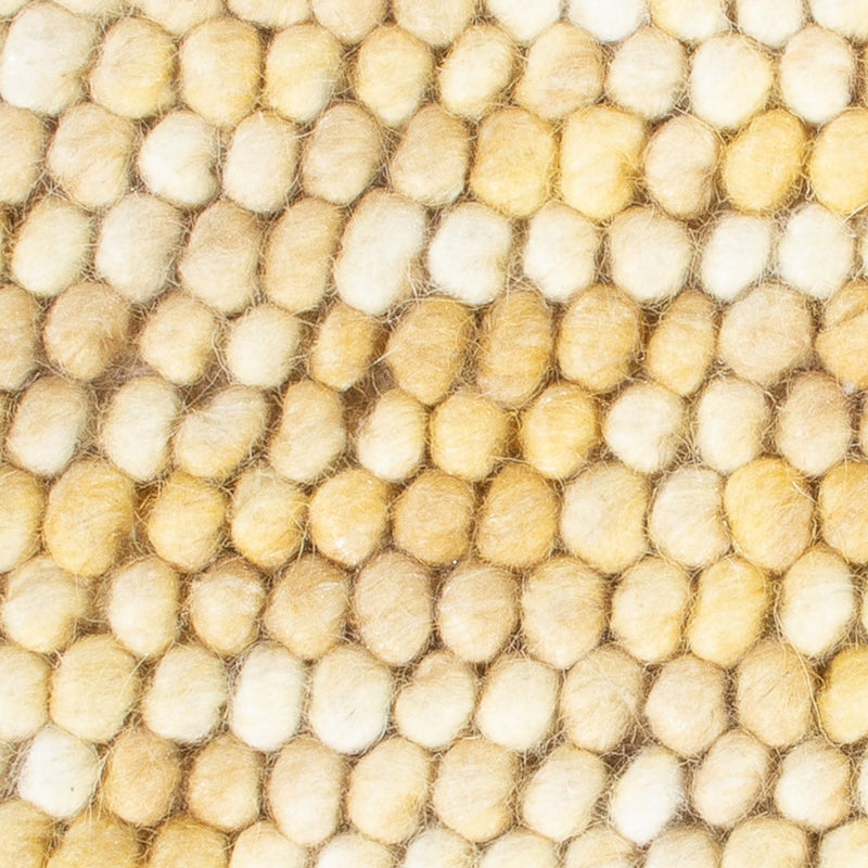 Tapis en laine carré  - 32 x 32 cm - beige clair