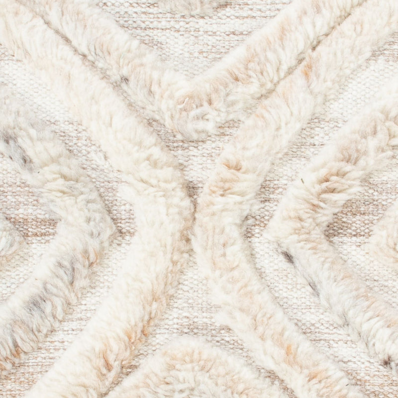 Tapis en laine - 90 x 60 cm - beige
