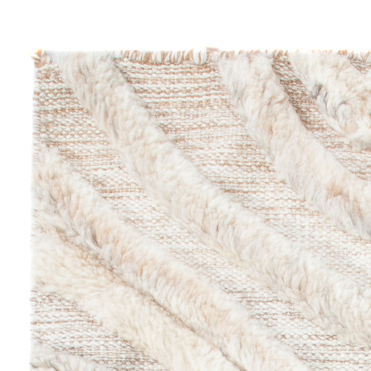 Tapis en laine - 90 x 60 cm - beige