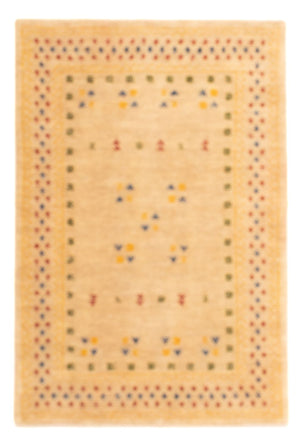 Tapis Gabbeh - Loribaft Softy - 90 x 60 cm - beige clair
