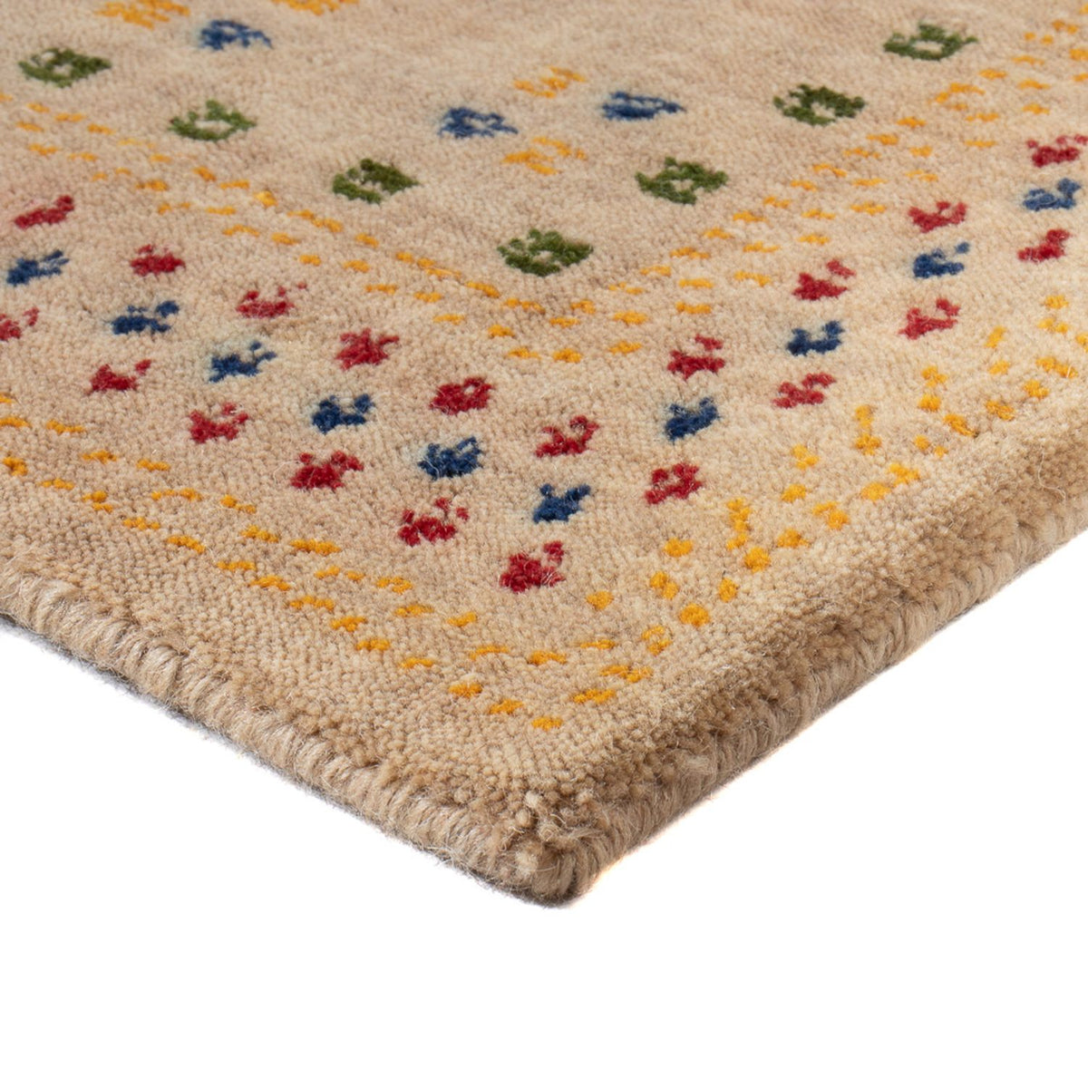 Tapis Gabbeh - Loribaft Softy - 90 x 60 cm - beige clair