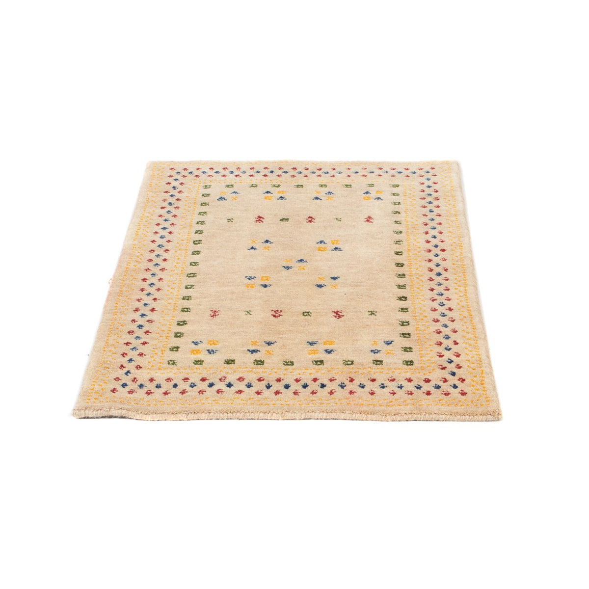 Tapis Gabbeh - Loribaft Softy - 90 x 60 cm - beige clair