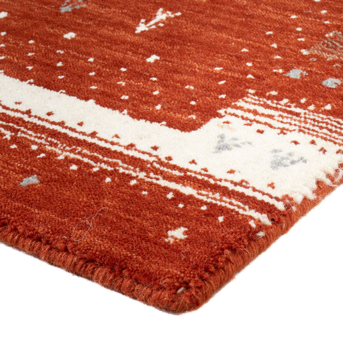 Tapis Gabbeh - Loribaft Softy - 90 x 60 cm - terracotta