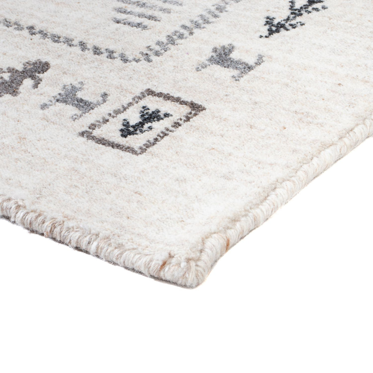 Tapis Gabbeh - Indus - 90 x 60 cm - beige